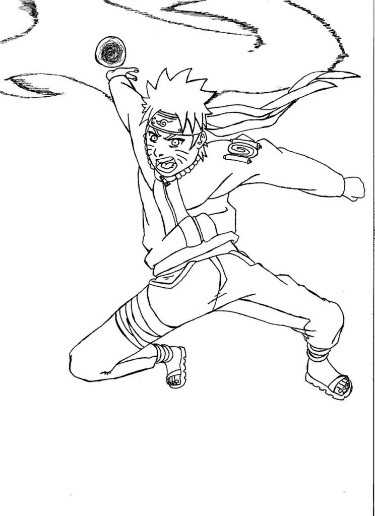 Plansa de colorat cu Naruto 4 12